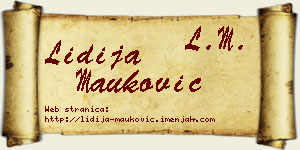 Lidija Mauković vizit kartica